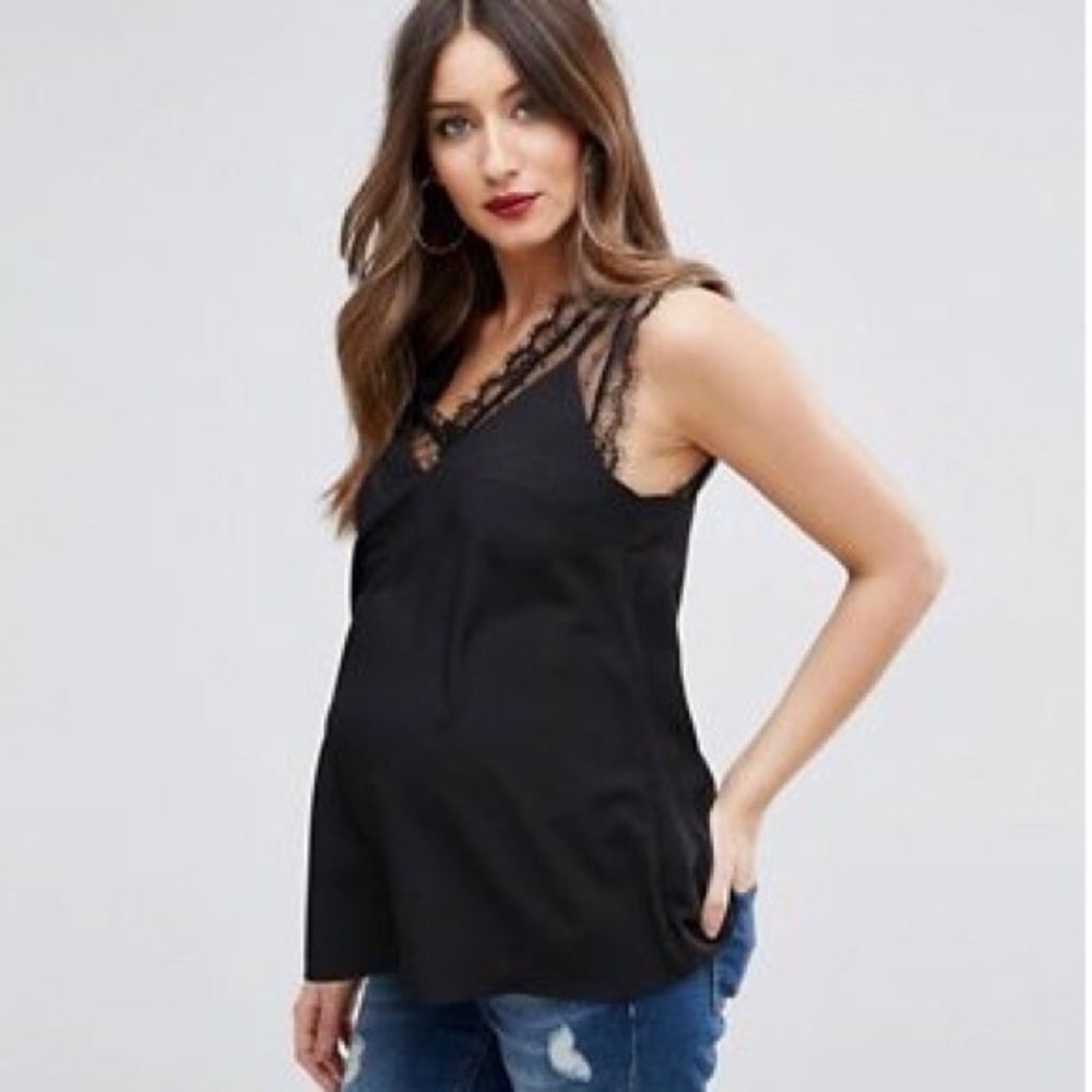 ASOS Black Maternity Top